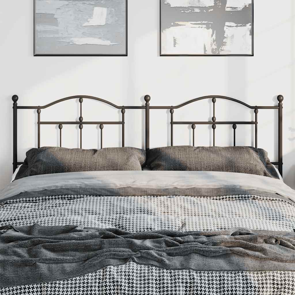 Testiera di Ricambio in Metallo Nero 193 cm