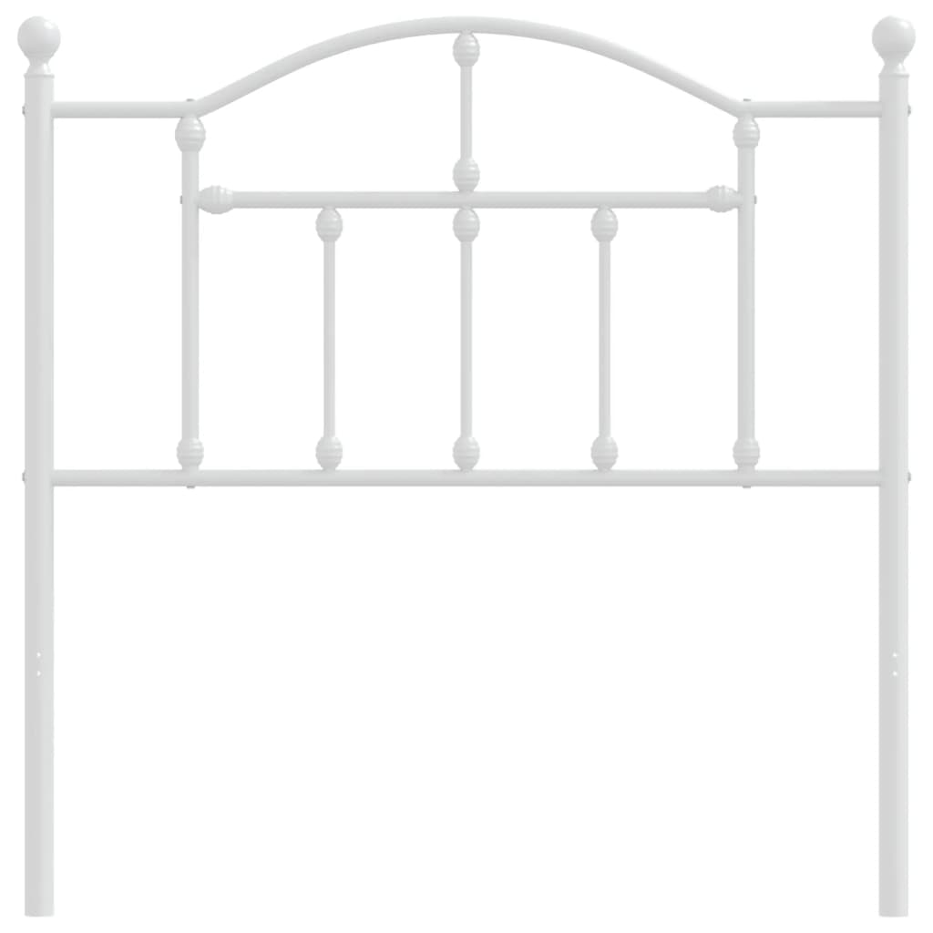 Testiera di Ricambio in Metallo Bianco 90 cm