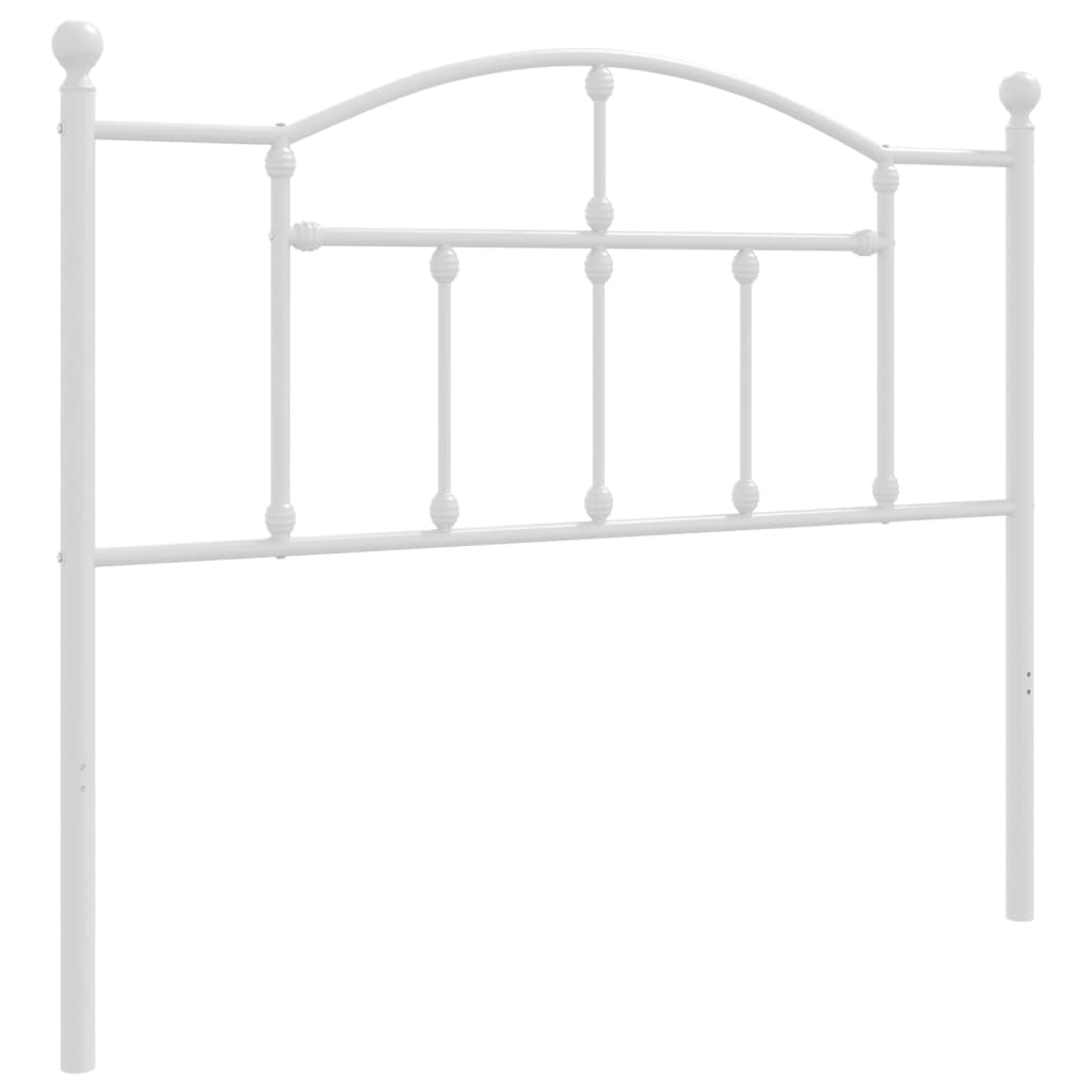 Testiera di Ricambio in Metallo Bianco 107 cm