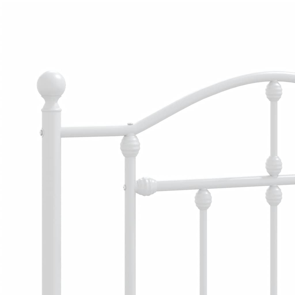 Testiera di Ricambio in Metallo Bianco 107 cm