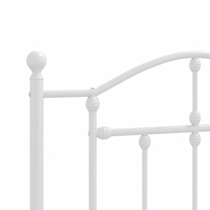 Testiera di Ricambio in Metallo Bianco 107 cm