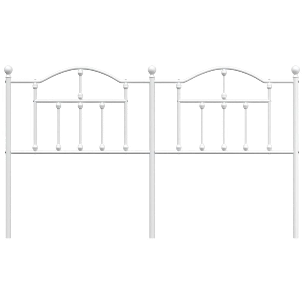 Testiera di Ricambio in Metallo Bianco 160 cm