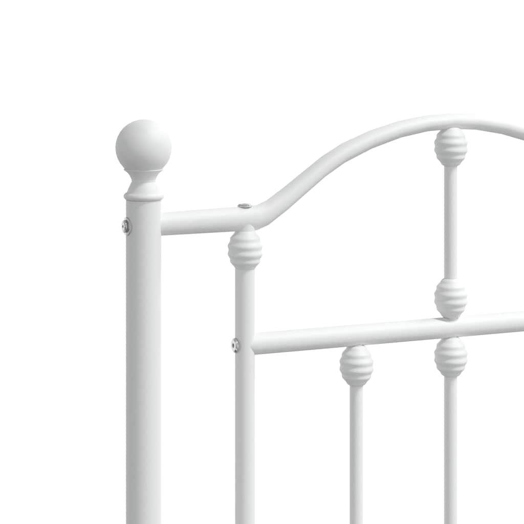 Testiera di Ricambio in Metallo Bianco 160 cm