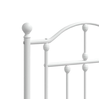 Testiera di Ricambio in Metallo Bianco 160 cm