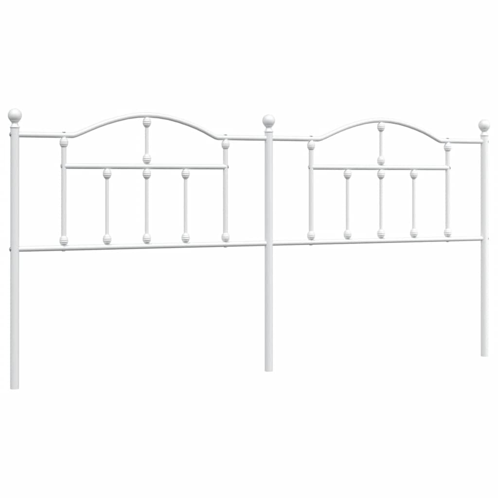 Testiera di Ricambio in Metallo Bianco 193 cm