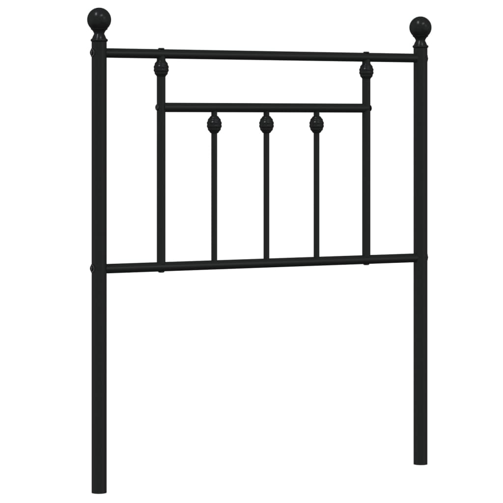 Testiera di Ricambio in Metallo Nero 75 cm