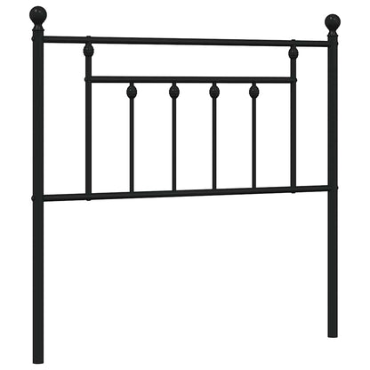 Testiera di Ricambio in Metallo Nero 90 cm