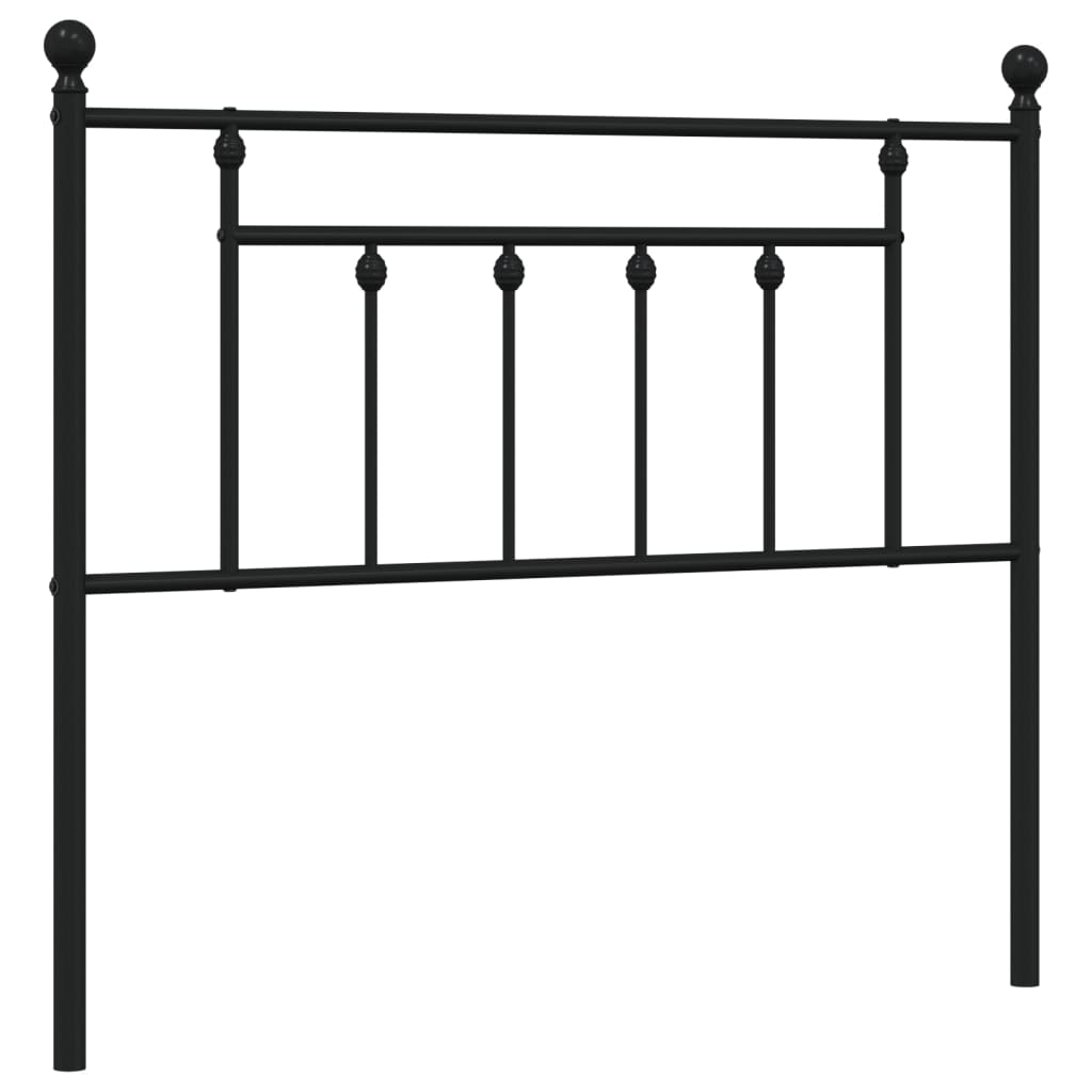 Testiera di Ricambio in Metallo Nero 107 cm