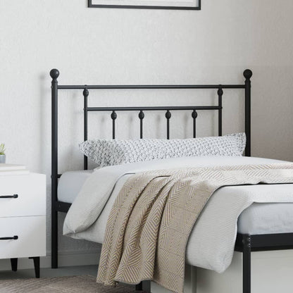 Testiera di Ricambio in Metallo Nero 107 cm