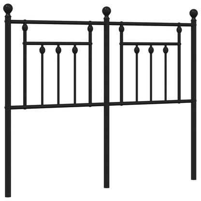 Testiera di Ricambio in Metallo Nero 120 cm