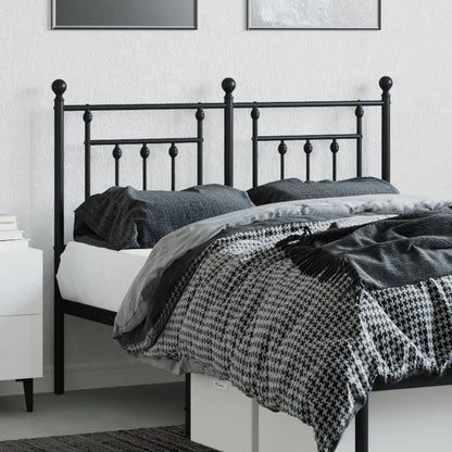 Testiera di Ricambio in Metallo Nero 120 cm