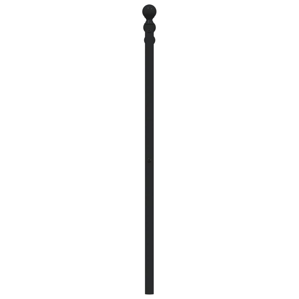 Testiera di Ricambio in Metallo Nero 120 cm