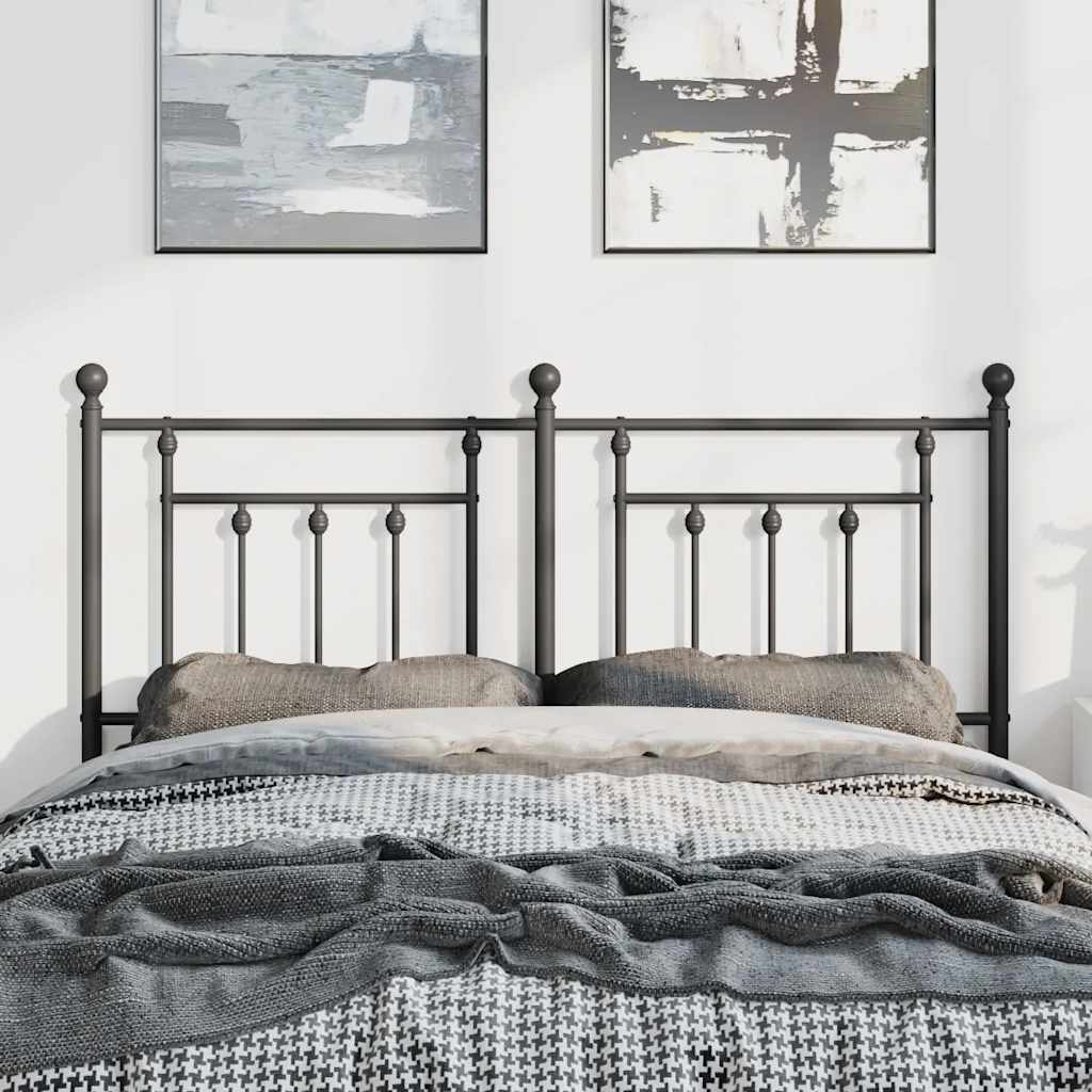 Testiera di Ricambio in Metallo Nero 135 cm