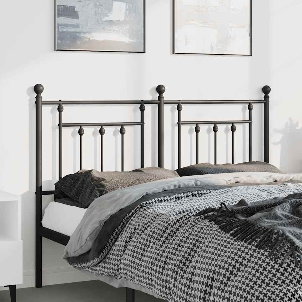 Testiera di Ricambio in Metallo Nero 135 cm