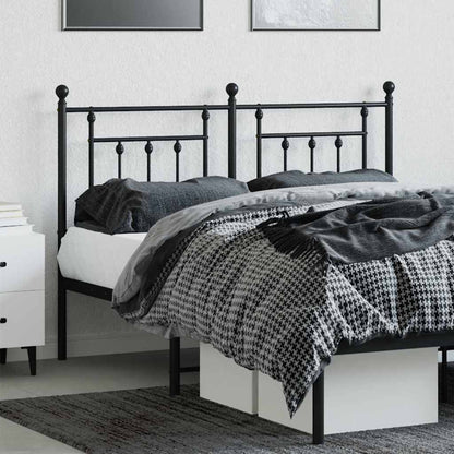 Testiera di Ricambio in Metallo Nero 140 cm