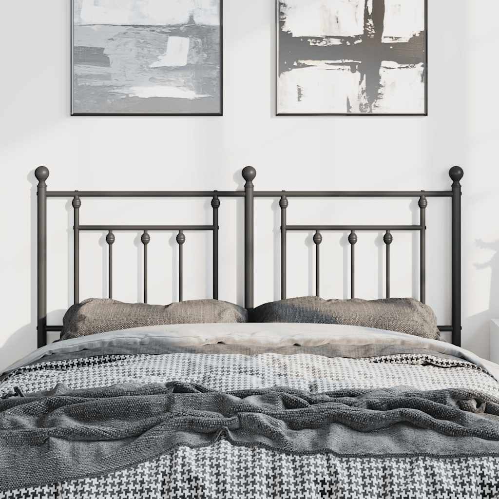 Testiera di Ricambio in Metallo Nero 150 cm