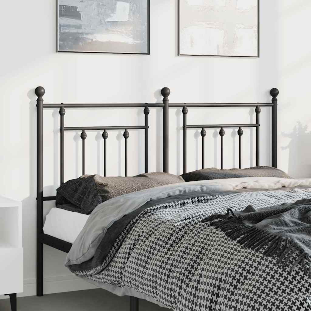 Testiera di Ricambio in Metallo Nero 150 cm