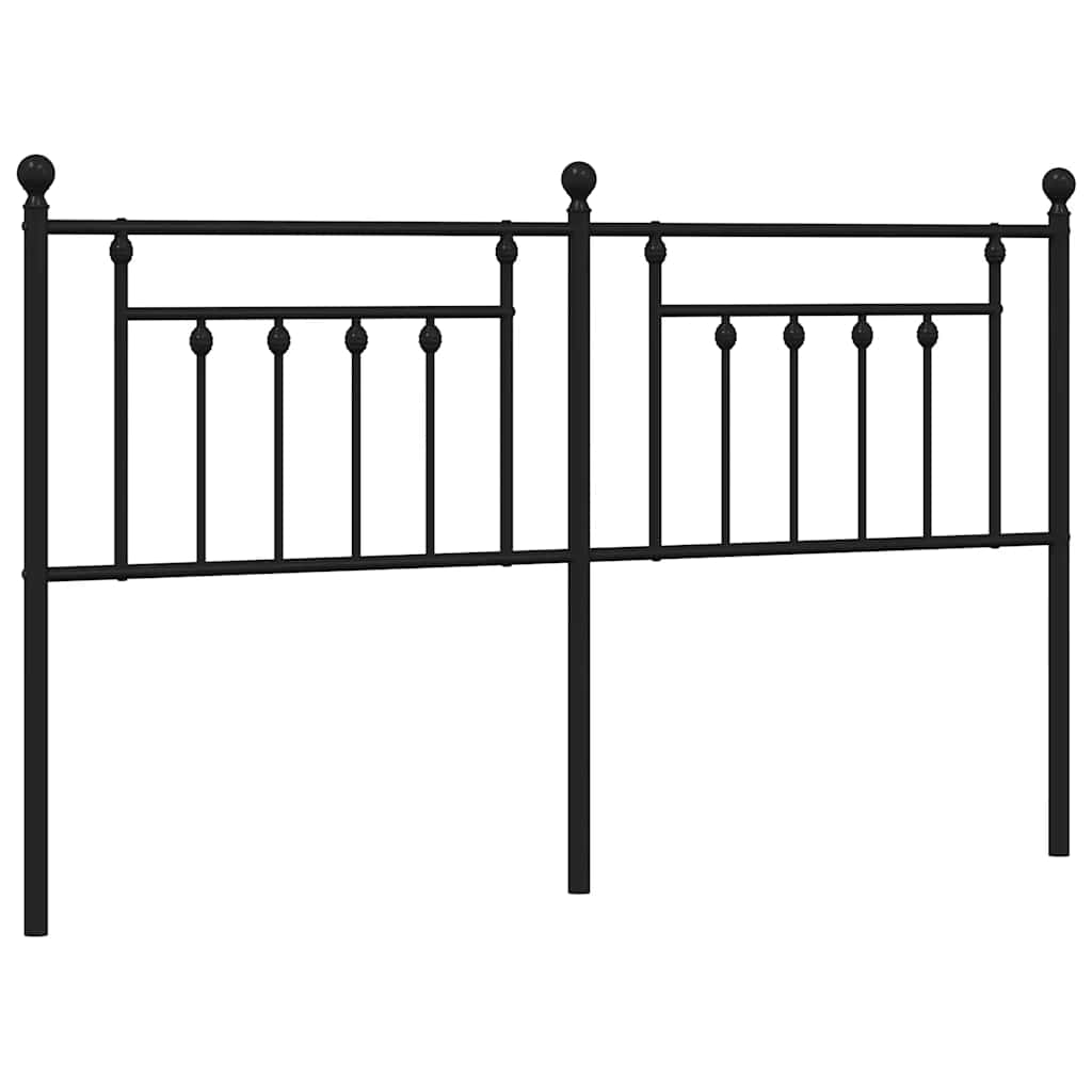 Testiera di Ricambio in Metallo Nero 180 cm