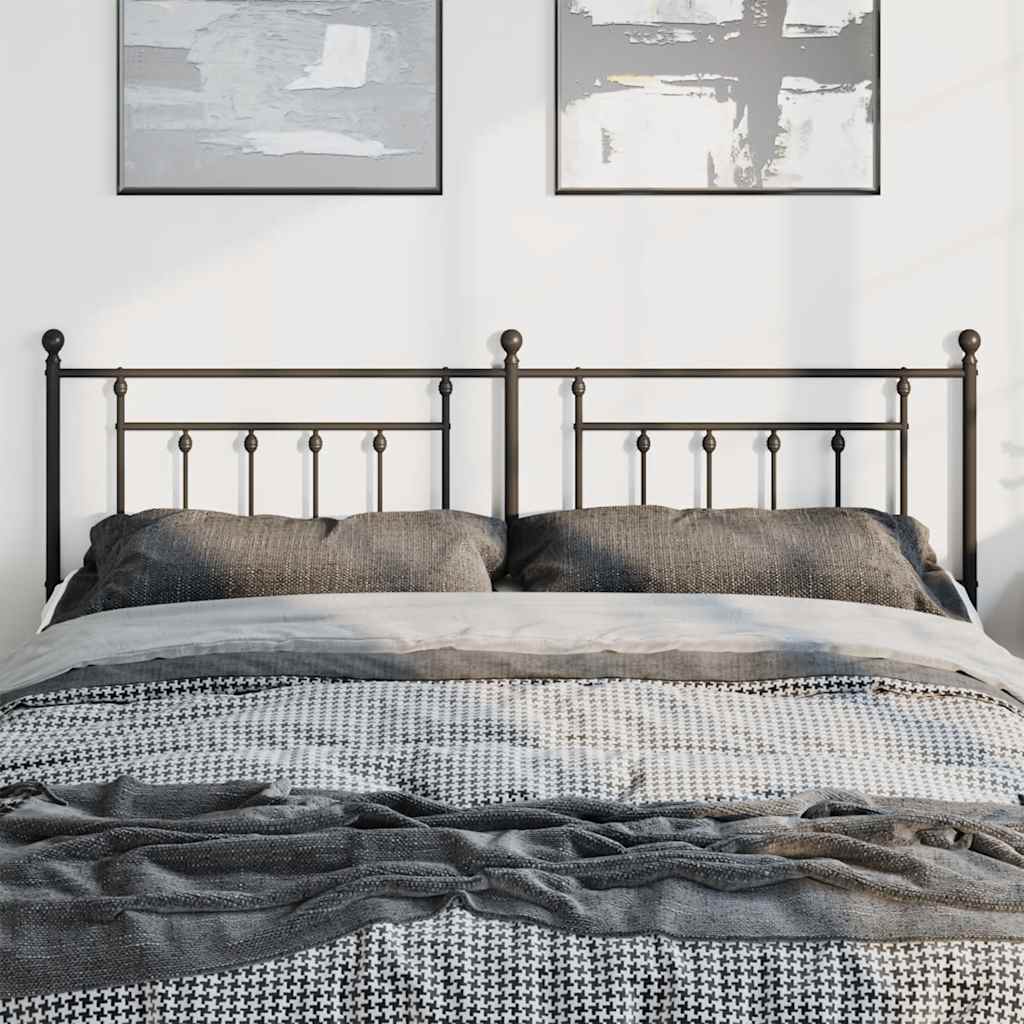 Testiera di Ricambio in Metallo Nero 180 cm