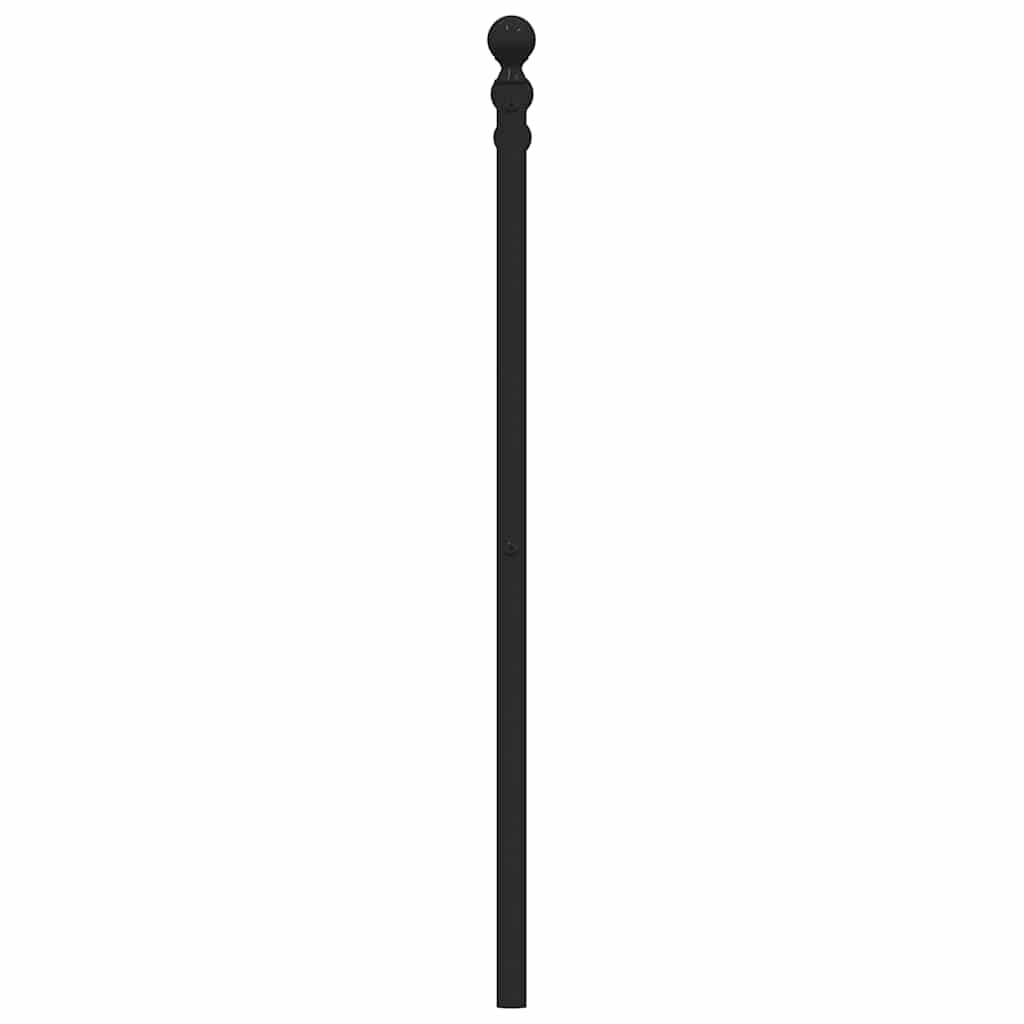 Testiera di Ricambio in Metallo Nero 180 cm