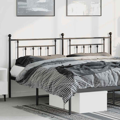 Testiera di Ricambio in Metallo Nero 180 cm