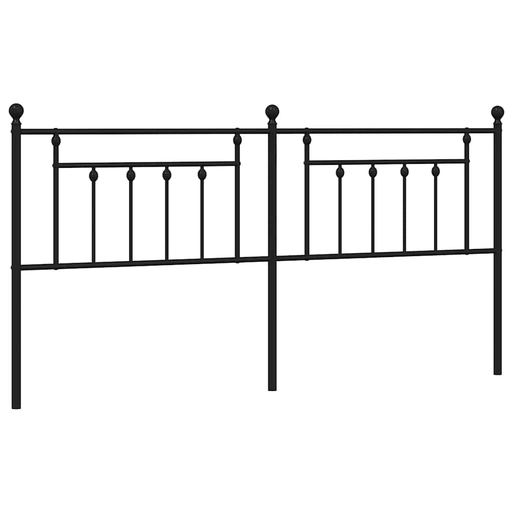 Testiera di Ricambio in Metallo Nero 193 cm