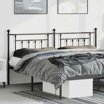 Testiera di Ricambio in Metallo Nero 193 cm