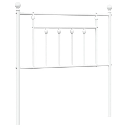 Testiera di Ricambio in Metallo Bianco 80 cm