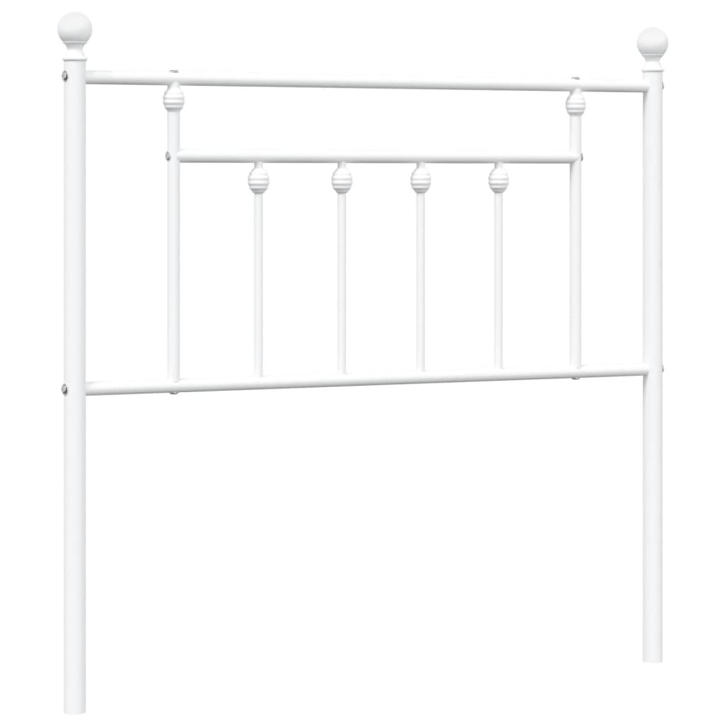 Testiera di Ricambio in Metallo Bianco 90 cm