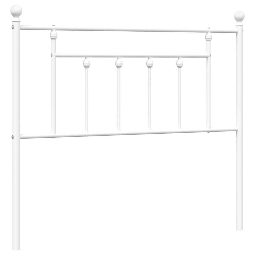 Testiera di Ricambio in Metallo Bianco 107 cm