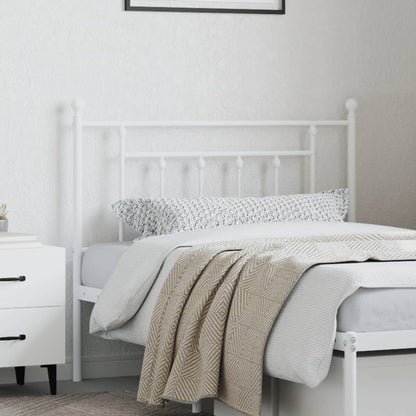 Testiera di Ricambio in Metallo Bianco 107 cm