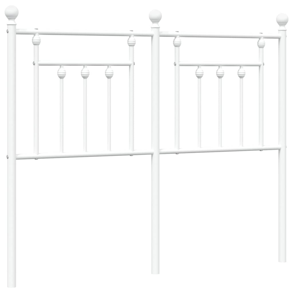 Testiera di Ricambio in Metallo Bianco 120 cm