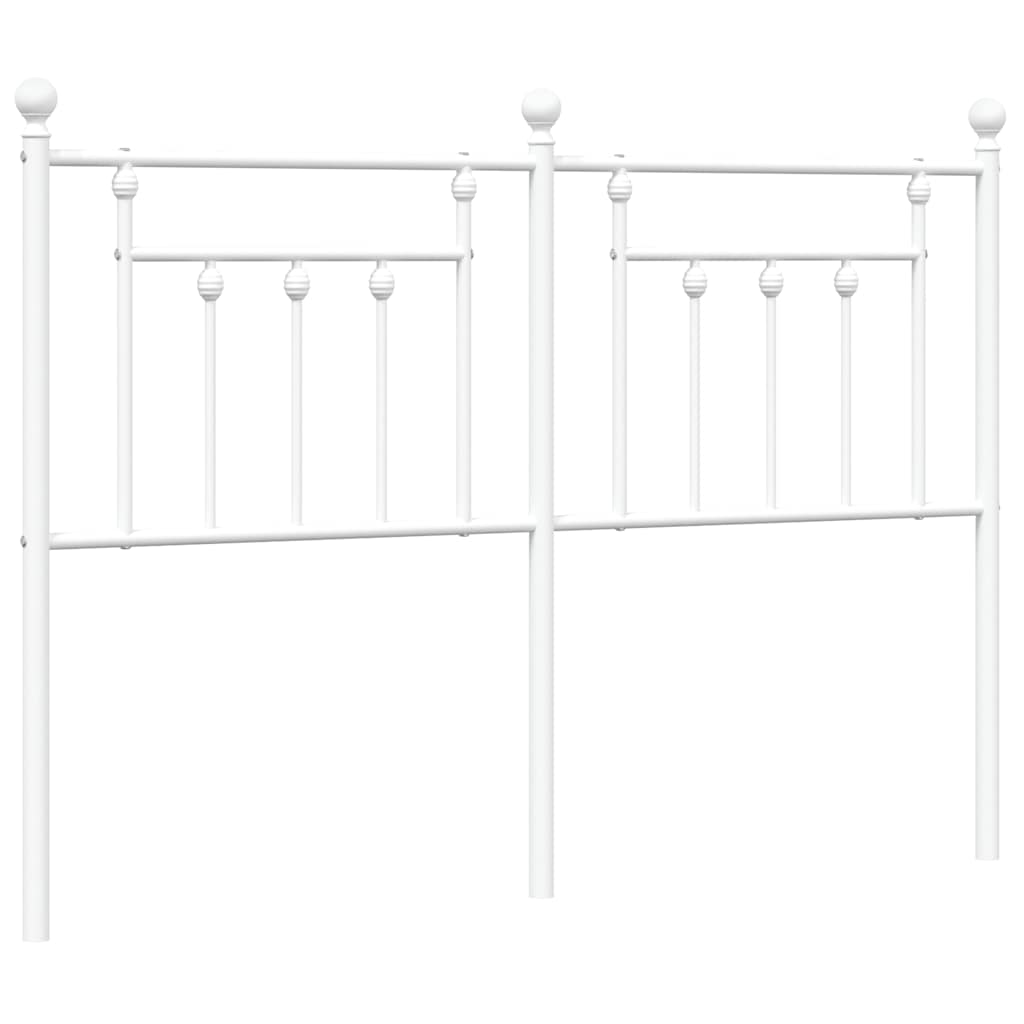 Testiera di Ricambio in Metallo Bianco 135 cm