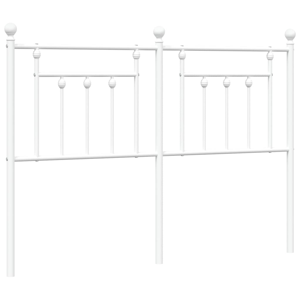 Testiera di Ricambio in Metallo Bianco 140 cm