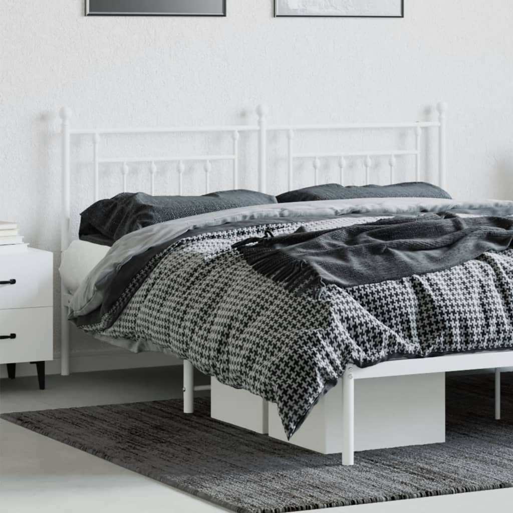 Testiera di Ricambio in Metallo Bianco 160 cm