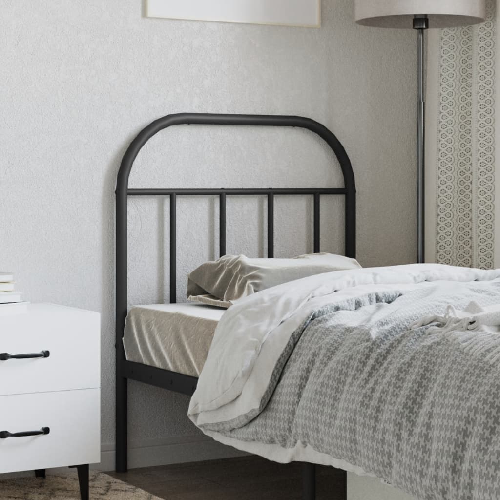 Testiera di Ricambio in Metallo Nero 75 cm