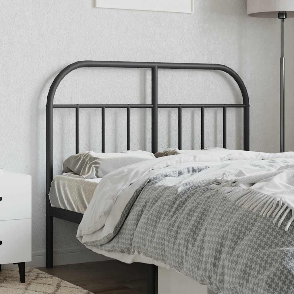 Testiera di Ricambio in Metallo Nero 120 cm