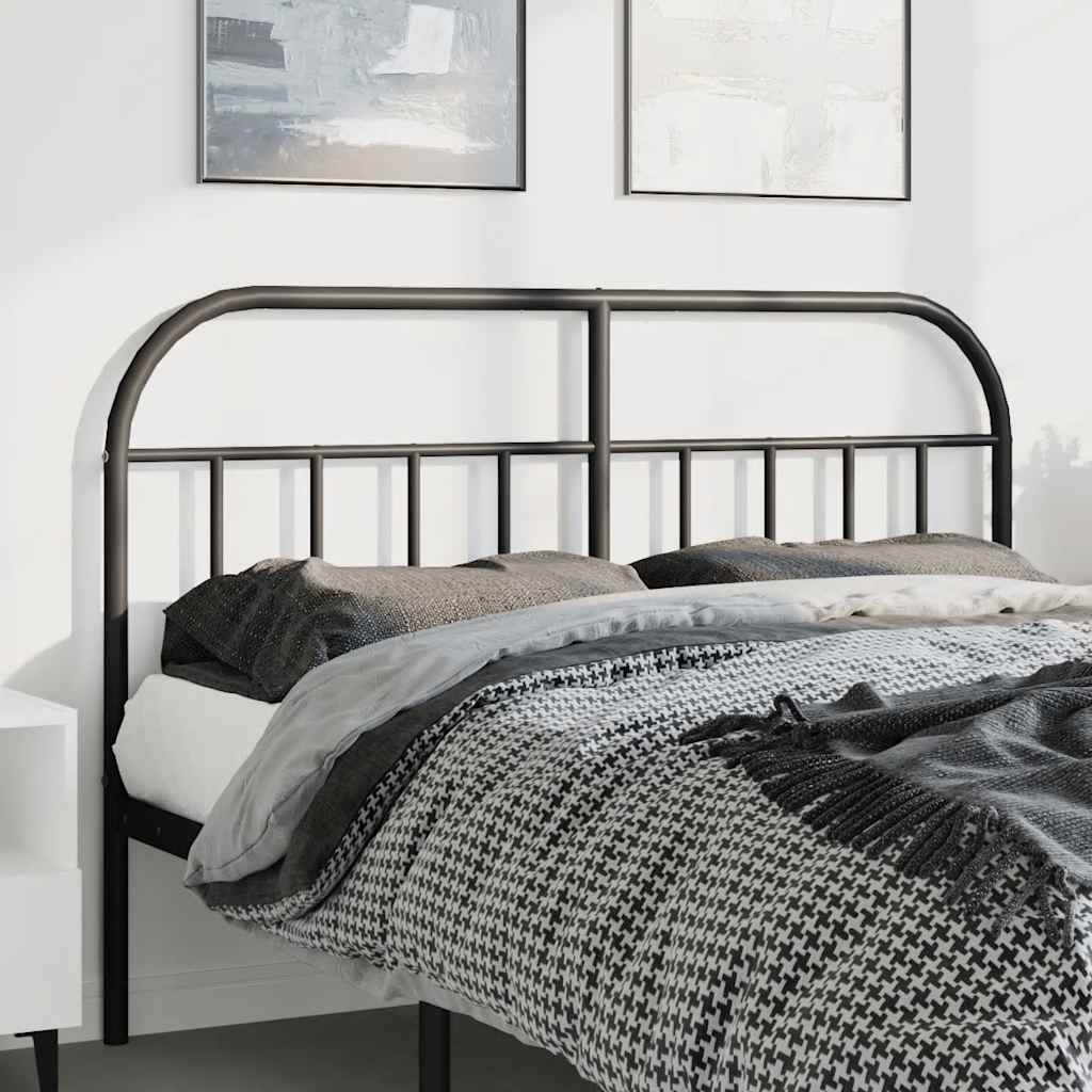 Testiera di Ricambio in Metallo Nero 135 cm