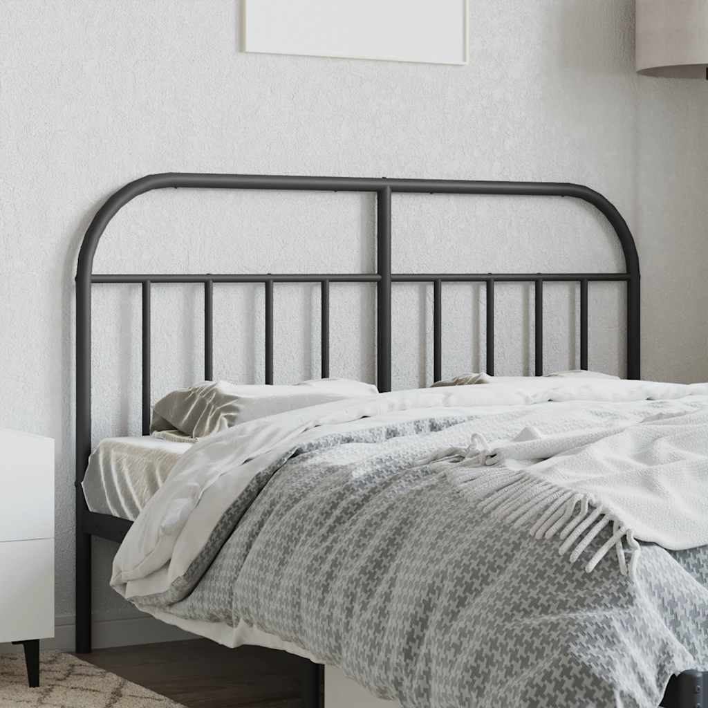 Testiera di Ricambio in Metallo Nero 140 cm