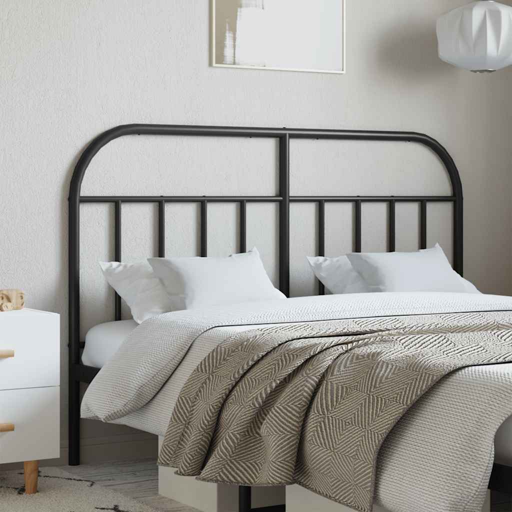 Testiera di Ricambio in Metallo Nero 140 cm
