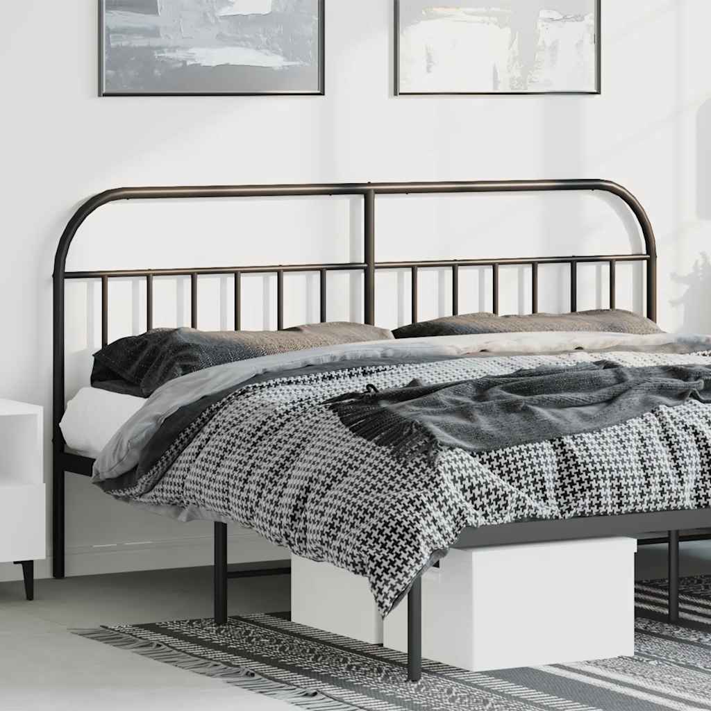 Testiera di Ricambio in Metallo Nero 180 cm