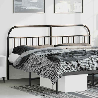 Testiera di Ricambio in Metallo Nero 193 cm