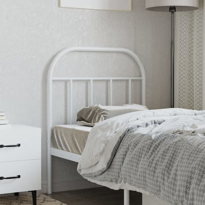 Testiera di Ricambio in Metallo Bianco 75 cm