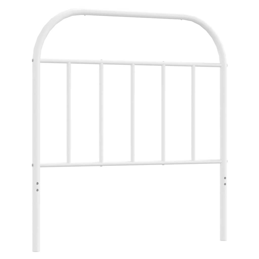 Testiera di Ricambio in Metallo Bianco 90 cm