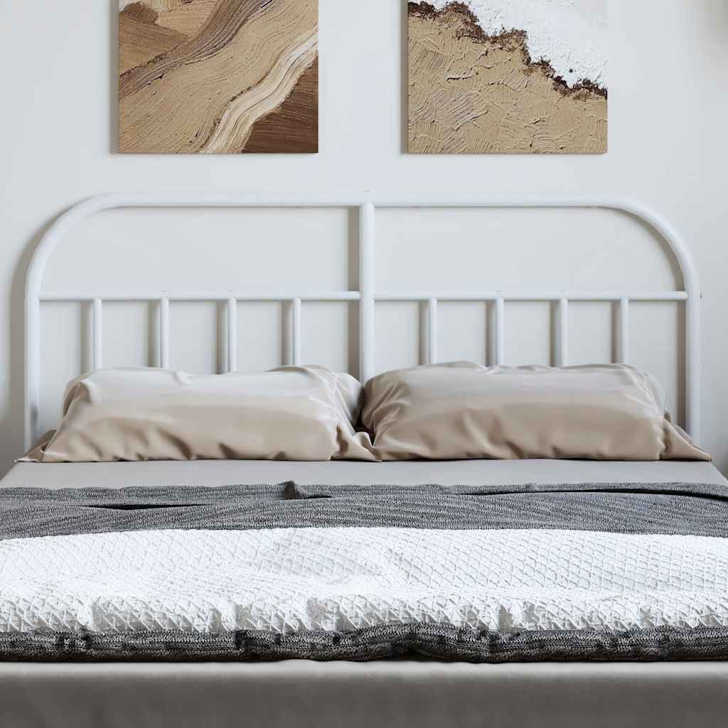 Testiera di Ricambio in Metallo Bianco 135 cm