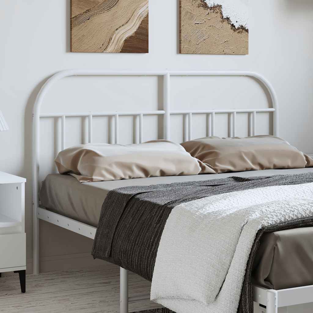 Testiera di Ricambio in Metallo Bianco 150 cm