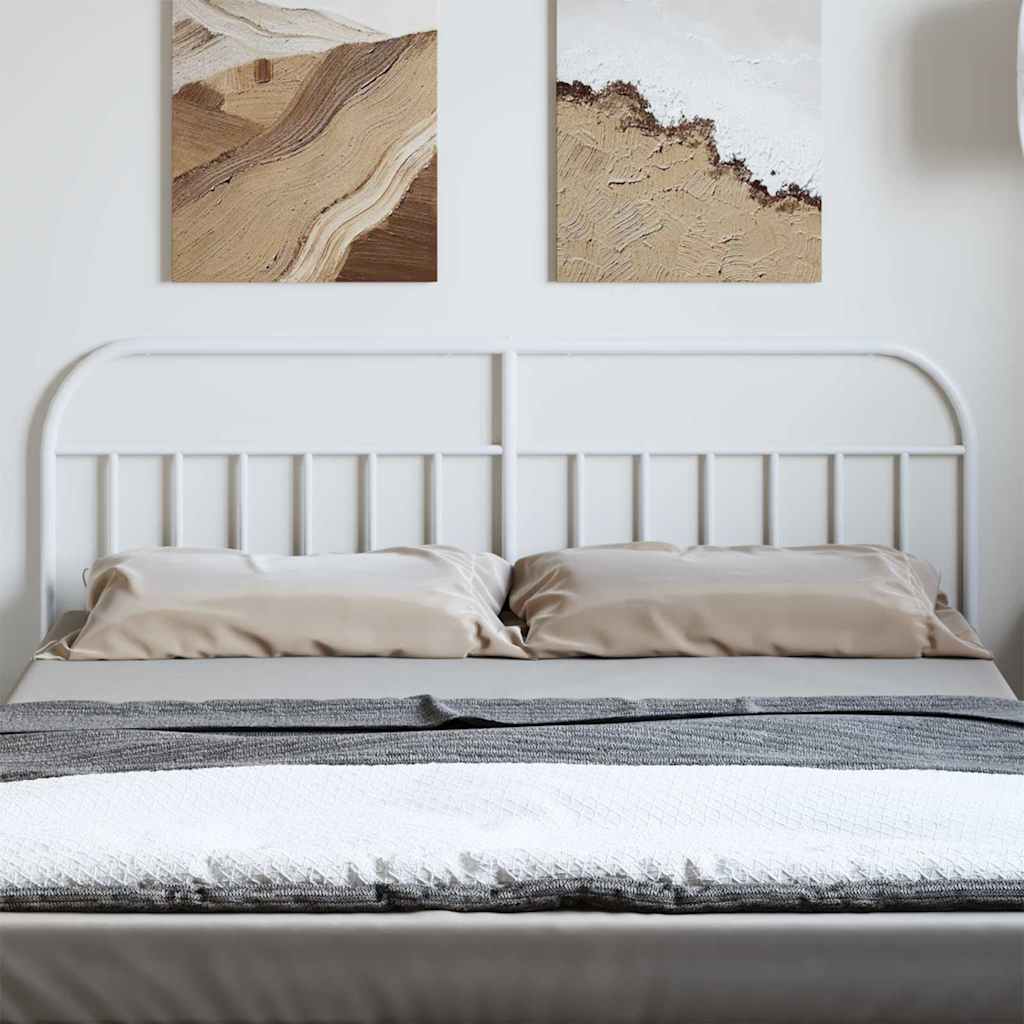 Testiera di Ricambio in Metallo Bianco 193 cm