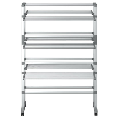 Stendibiancheria con Ruote 89x64x129 cm in Alluminio