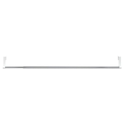 Binari per Tende 2 pz Bianco e Argento 60-105 cm Alluminio