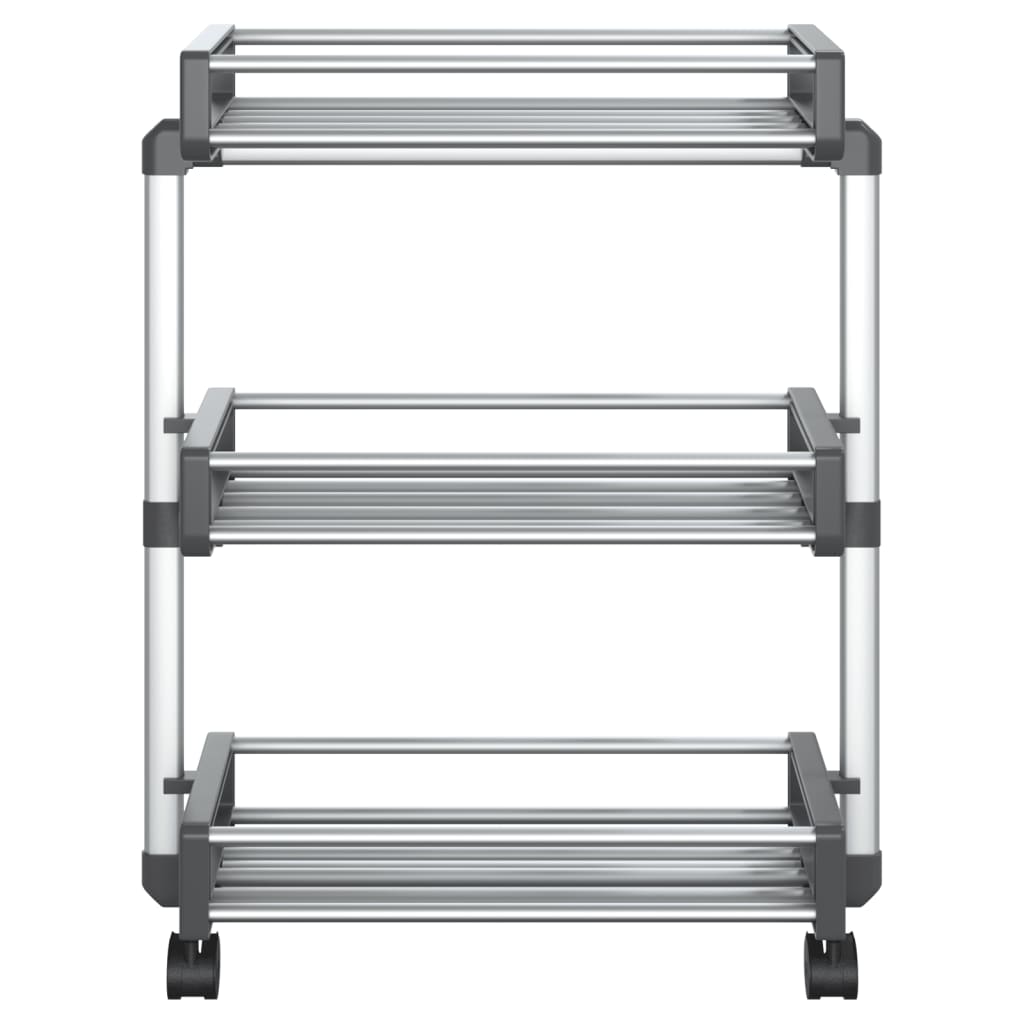 Carrello Portaoggetti 59x20x75 cm in Alluminio